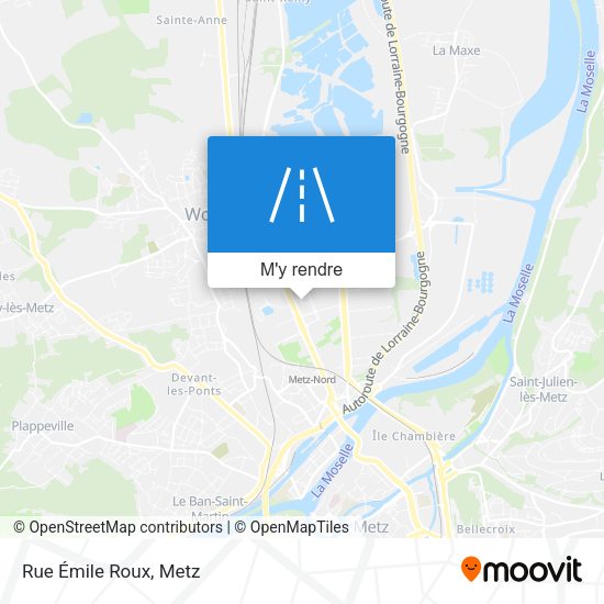 Rue Émile Roux plan