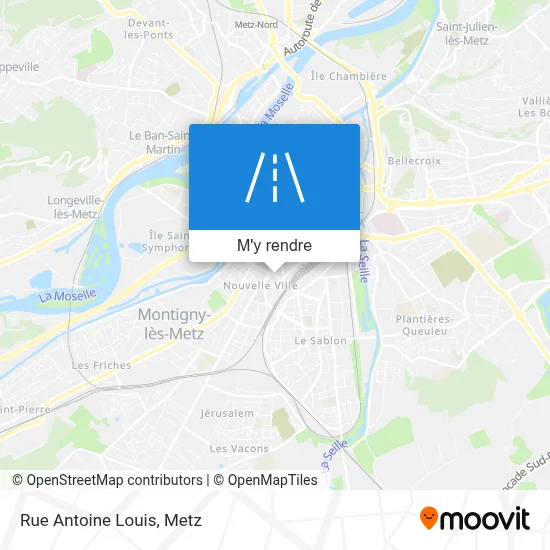 Rue Antoine Louis plan