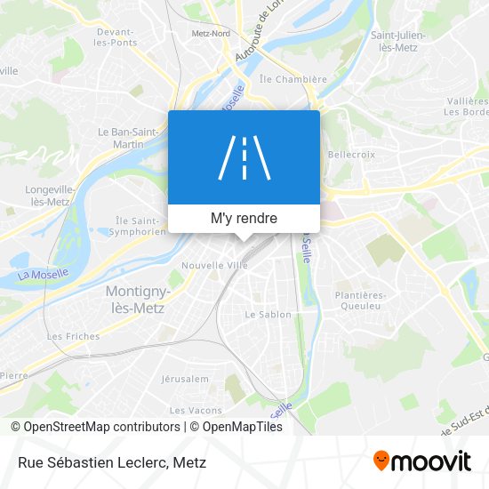 Rue Sébastien Leclerc plan