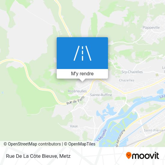 Rue De La Côte Bieuve plan