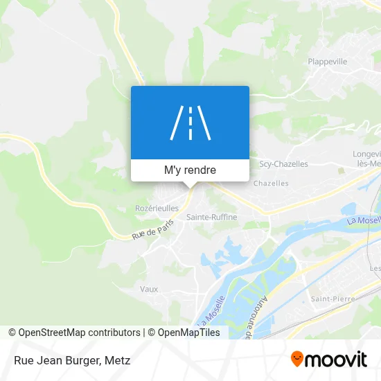 Rue Jean Burger plan