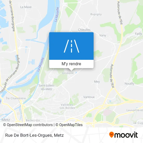 Rue De Bort-Les-Orgues plan