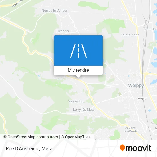 Rue D'Austrasie plan