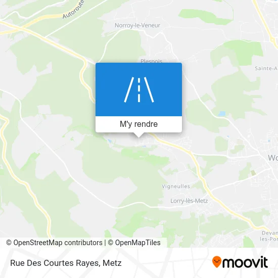 Rue Des Courtes Rayes plan