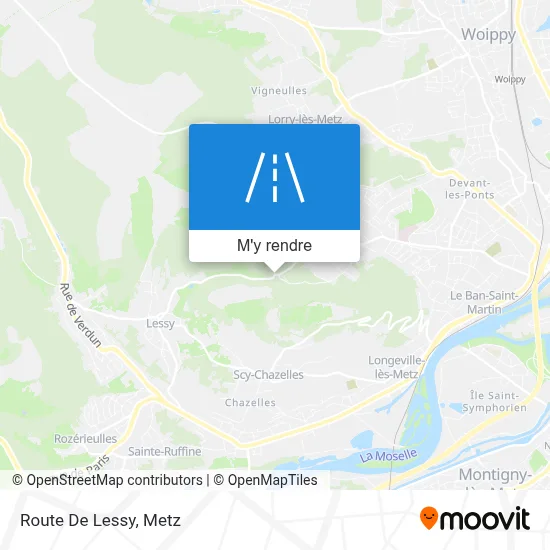 Route De Lessy plan