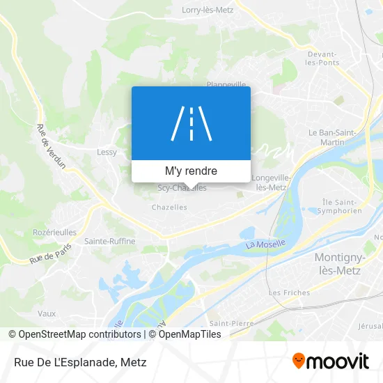 Rue De L'Esplanade plan