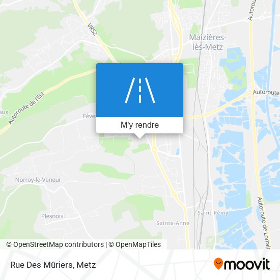Rue Des Mûriers plan