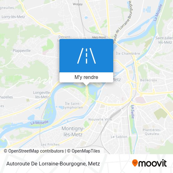 Autoroute De Lorraine-Bourgogne plan