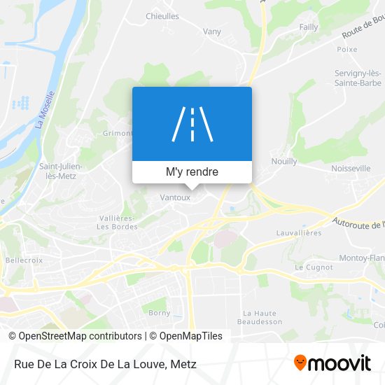 Rue De La Croix De La Louve plan