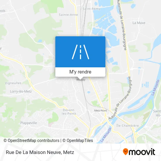 Rue De La Maison Neuve plan