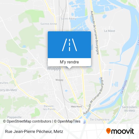 Rue Jean-Pierre Pêcheur plan