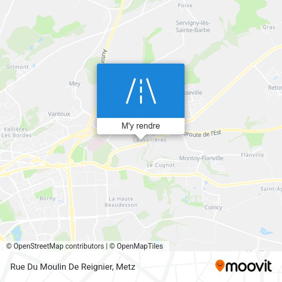 Rue Du Moulin De Reignier plan