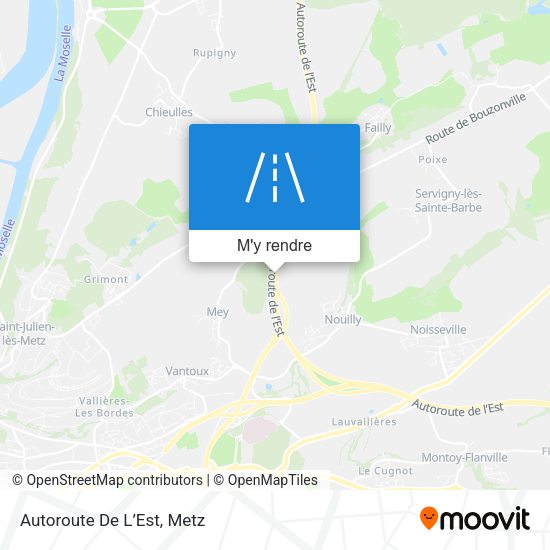 Autoroute De L’Est plan