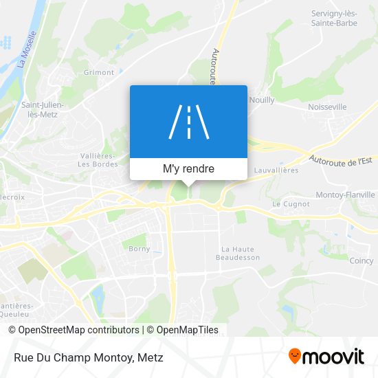 Rue Du Champ Montoy plan