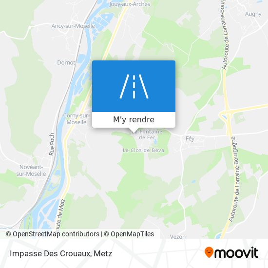 Impasse Des Crouaux plan