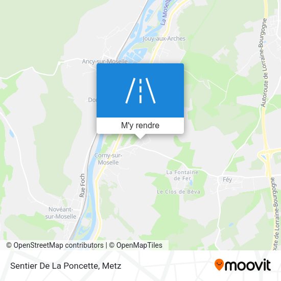 Sentier De La Poncette plan