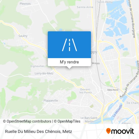 Ruelle Du Milieu Des Chênois plan