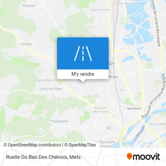 Ruelle Du Bas Des Chênois plan