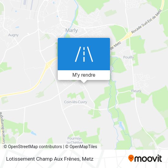 Lotissement Champ Aux Frênes plan