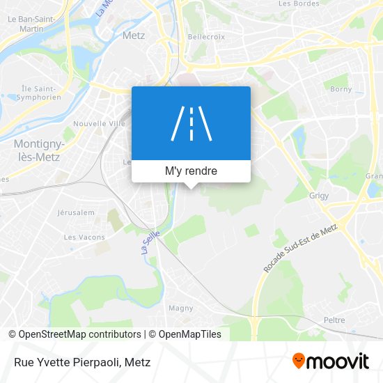 Rue Yvette Pierpaoli plan