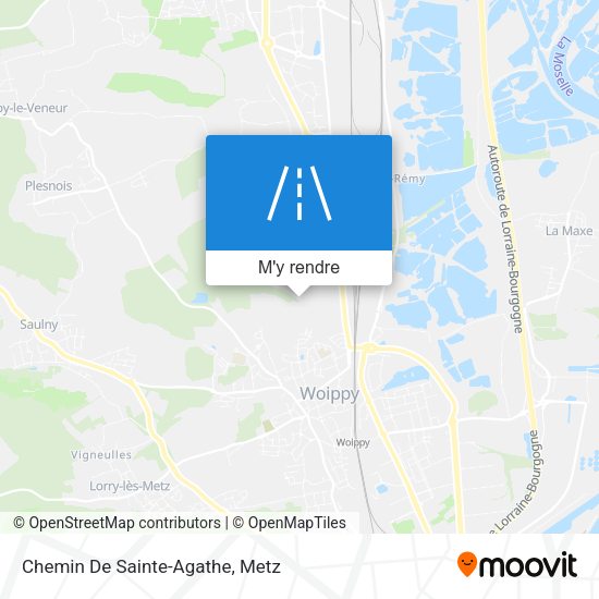 Chemin De Sainte-Agathe plan