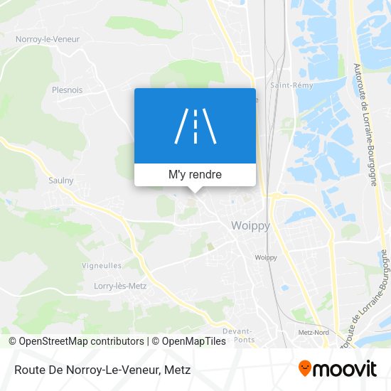 Route De Norroy-Le-Veneur plan