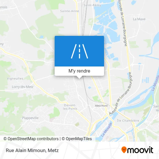 Rue Alain Mimoun plan