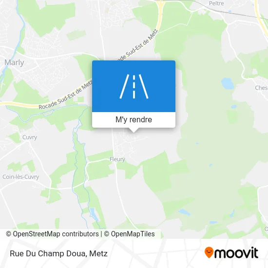 Rue Du Champ Doua plan