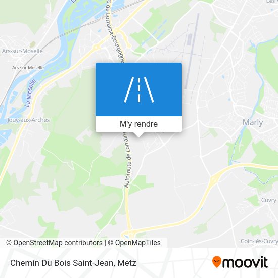 Chemin Du Bois Saint-Jean plan