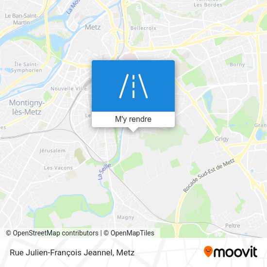 Rue Julien-François Jeannel plan
