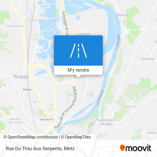 Rue Du Trou Aux Serpents plan