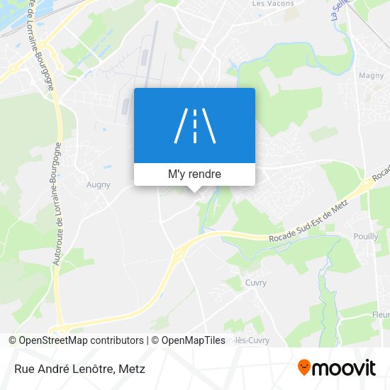 Rue André Lenôtre plan