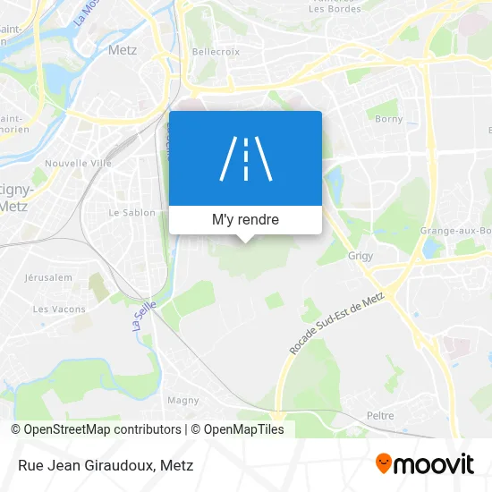 Rue Jean Giraudoux plan