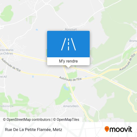 Rue De La Petite Flamée plan
