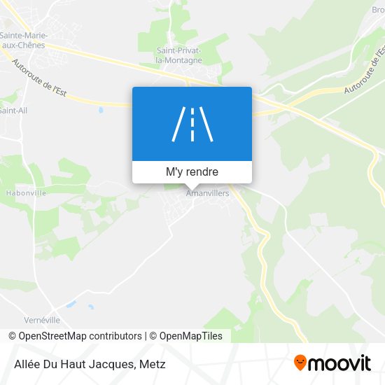 Allée Du Haut Jacques plan