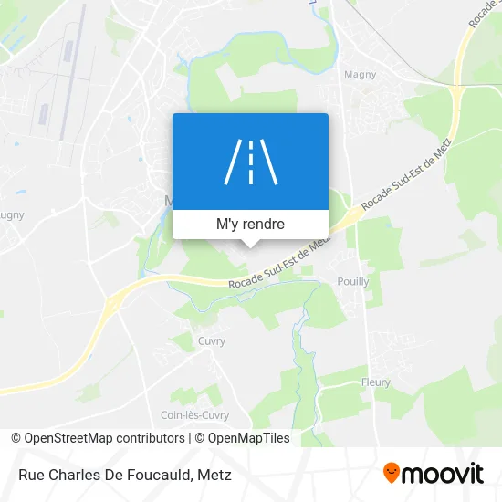 Rue Charles De Foucauld plan