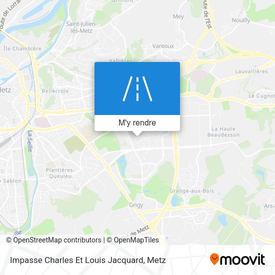 Impasse Charles Et Louis Jacquard plan