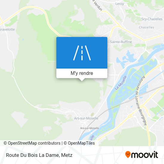 Route Du Bois La Dame plan