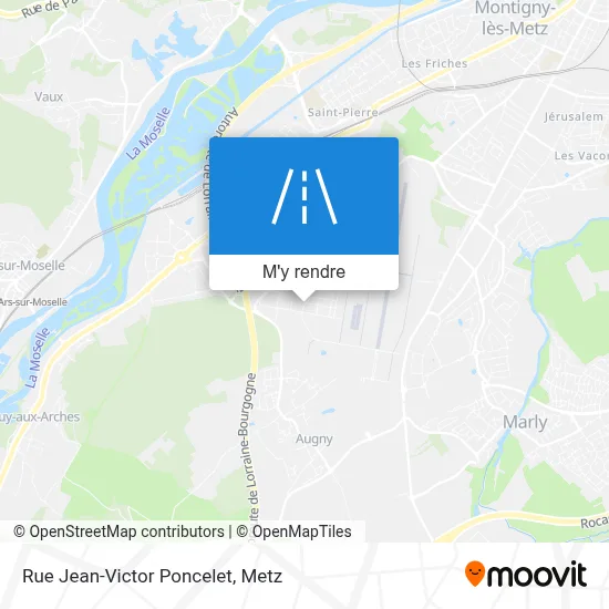 Rue Jean-Victor Poncelet plan