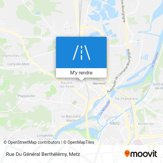 Rue Du Général Berthélémy plan