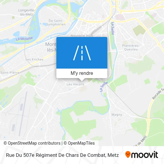 Rue Du 507e Régiment De Chars De Combat plan