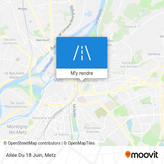 Allée Du 18 Juin plan