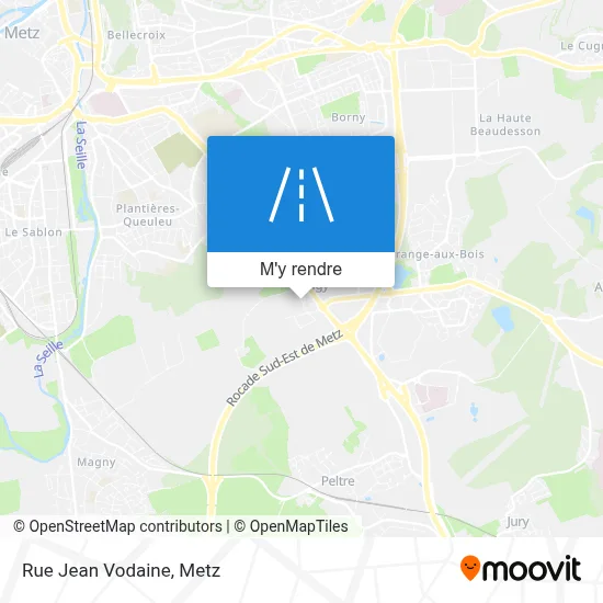 Rue Jean Vodaine plan