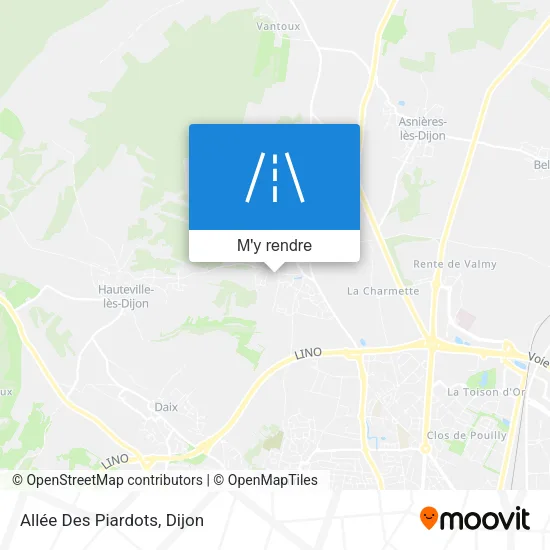 Allée Des Piardots plan