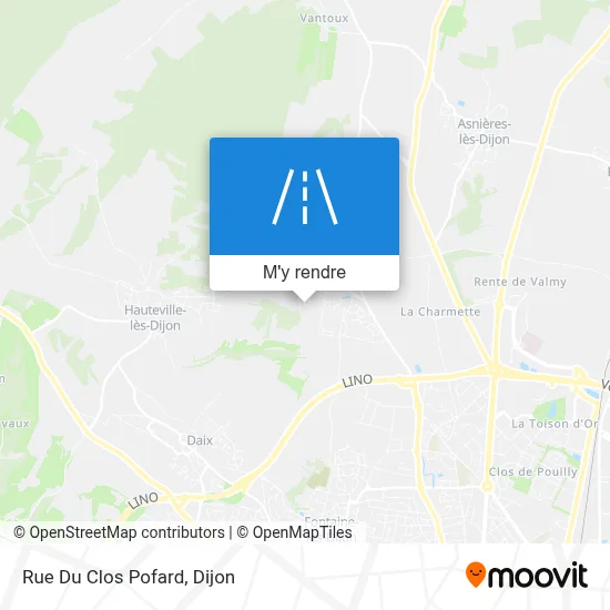 Rue Du Clos Pofard plan