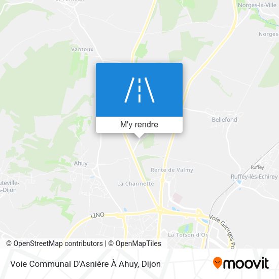 Voie Communal D'Asnière À Ahuy plan