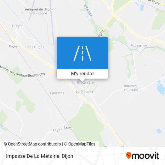 Impasse De La Métairie plan