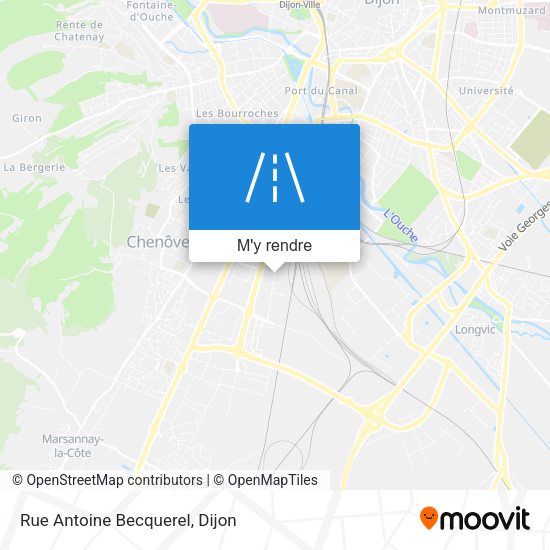 Rue Antoine Becquerel plan