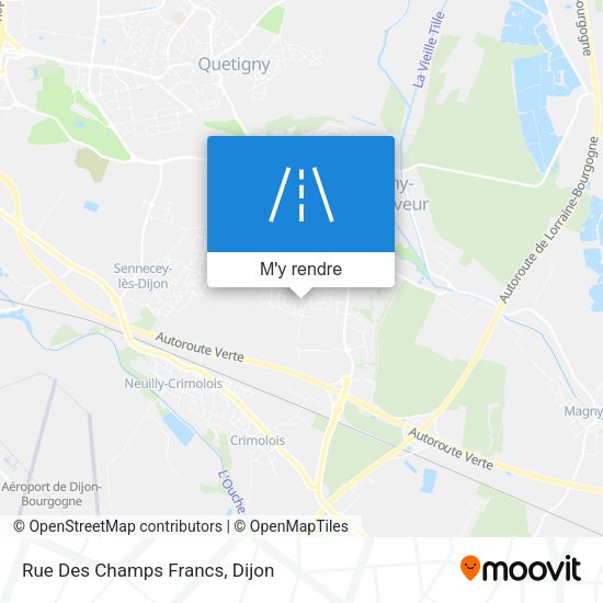 Rue Des Champs Francs plan