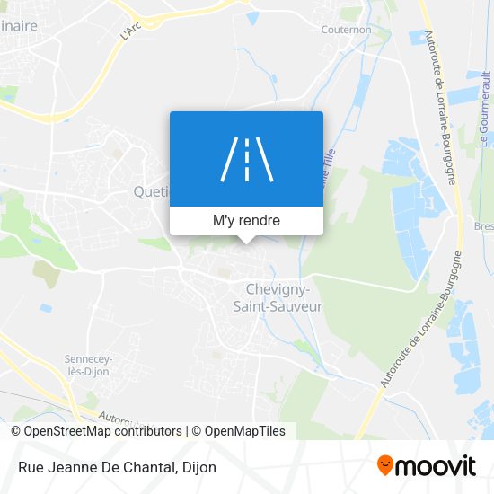 Rue Jeanne De Chantal plan